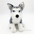 Realistic plush husky toys